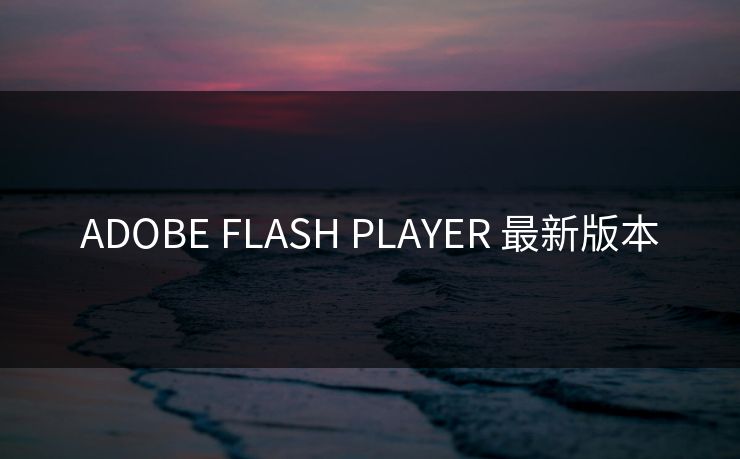 ADOBE FLASH PLAYER 最新版本
