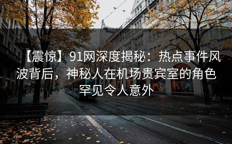 【震惊】91网深度揭秘：热点事件风波背后，神秘人在机场贵宾室的角色罕见令人意外