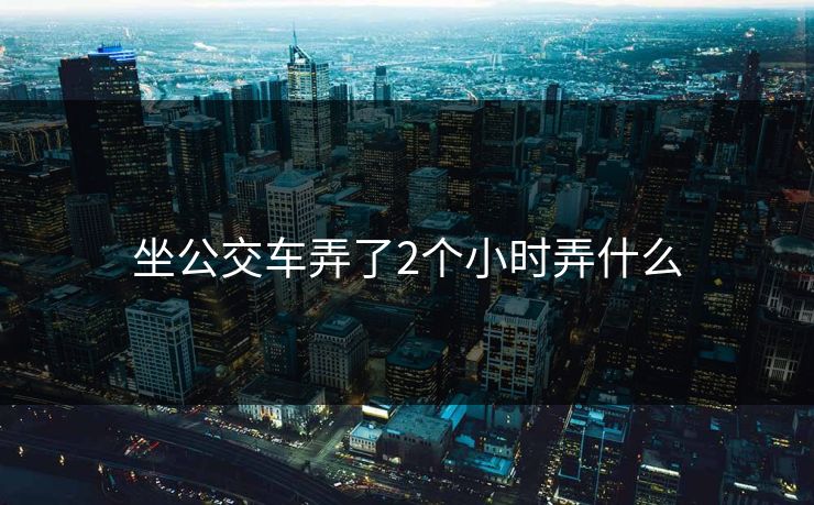 坐公交车弄了2个小时弄什么